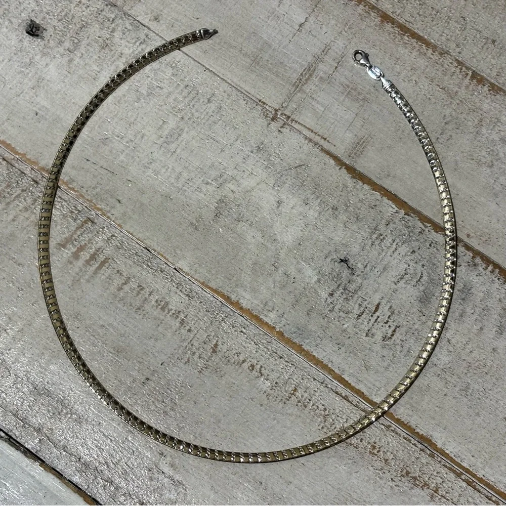 ❤️10K Gold Plated Peruvian 925 Sterling Silver Necklace - Picture 7 of 9